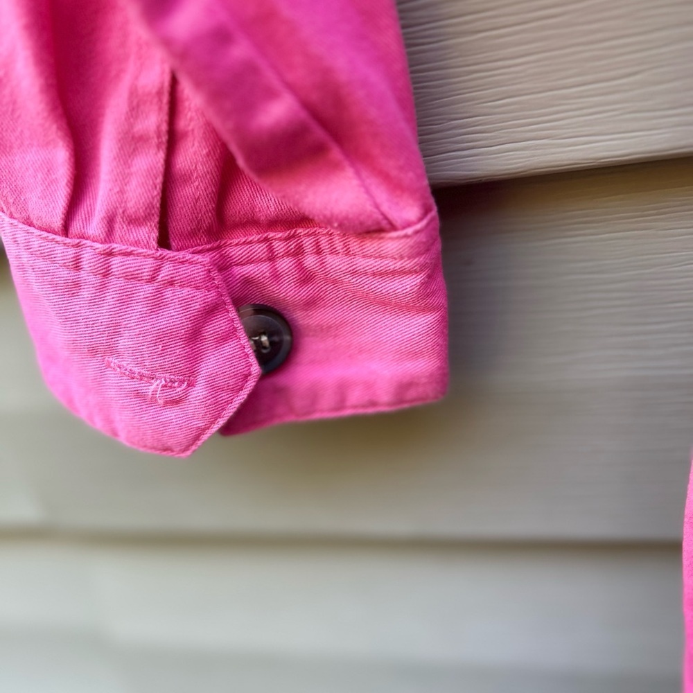 Express X Rocky Barnes M Pink Safari Button Up Girlhoodcore Romper Jumpsuit - Picture 5 of 12